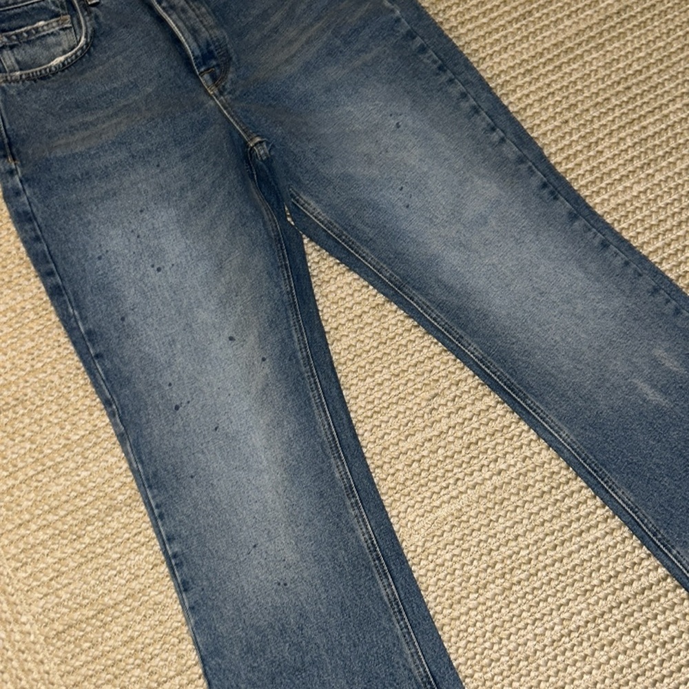 Free People High Waist Denim Shaggy Jeans Sz 27 - Picture 3 of 13